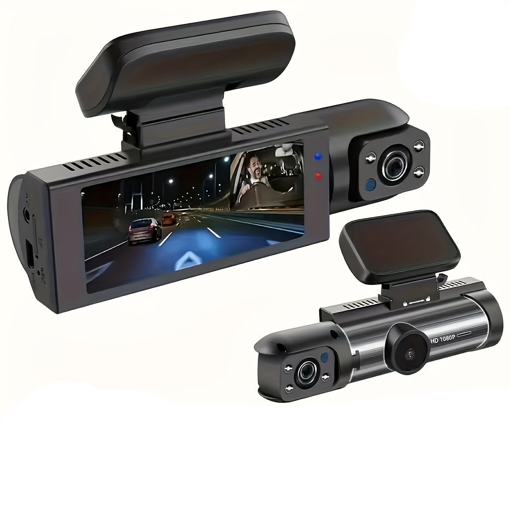 LUXEEssential ™  1080P Dual-Lens Car Dash Cam with Night Vision